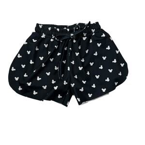 Shop The Magic Box Disney Girls Black Mickey Butterfly Shorts, Size 9/10